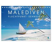 The Maldives: Vanishing Point Longing (Desk Calendar 2026 DIN A5 Landscape), CALVENDO Monthly Calendar: Wanderlust & Dream Destinations: Maldives Group of Islands - Poetry in the Pacific (CALVENDO