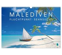 The Maldives: Vanishing point of longing UK-Version (Wall Calendar 2026 DIN A3 Landscape), CALVENDO 12 Month Wall Calendar