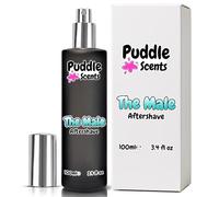 The Male Aftershave Spray - 100ml Parfum in Frosted Black Glass Bottle - Aftershave Scent - Branded Gift Box - Vegan Friendly - Puddle of Wax - Made in the UK