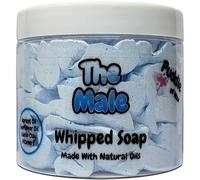 The Male Whipped Soap Body Wash - 150g - Natural Oils & Kaolin Clay - Aftershave Scent - Vegan Friendly - Puddle of Wax - Made in the UK