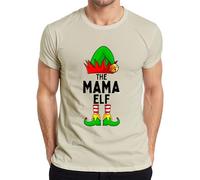 The Mama Elf Mama Funny Elf Family Men's T-Shirt, natural, 3XL