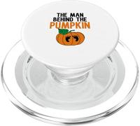 The Man Behind Pumpkin Halloween PopSockets PopGrip for MagSafe