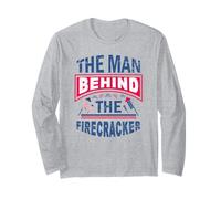 The Man Behind The Firecracker 4th of July Funny USA Long Sleeve T-Shirt