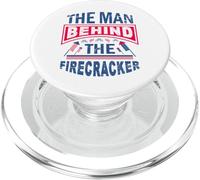 The Man Behind The Firecracker 4th of July Funny USA PopSockets PopGrip for MagSafe
