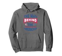 The Man Behind The Firecracker 4th of July Funny USA Pullover Hoodie