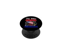 The Man Behind The Firecracker Happy 4th Of July Men PopSockets Adhesive PopGrip