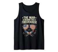 The Man Behind The Firework 4th of. July Pregnancy Dad Tank Top