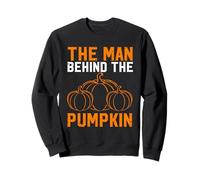 The Man Behind The Pumpkin Funny Halloween Party Pregnancy Sweatshirt