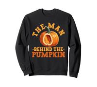 The Man Behind The Pumpkin Funny Halloween Party Pregnancy Sweatshirt