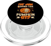The Man Behind The Pumpkin Seed Halloween Pregnancy Men Dad PopSockets PopGrip for MagSafe