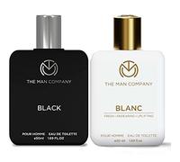 The Man Company Blanc EDT (50ml) & Black EDT (50ml) Elegant Perfume Gift Set for men | Perfume EAU DE Toillete | Premium Long Lasting Fragrance | Best Gift for Men