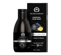 The Man Company Charcoal Face Wash for Oily Skin - Face Wash Men,100 ml - Purifying, Anti Aging, Charcoal Cleanser with Argan & Ylang Ylang