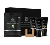 The Man Company De Tan Charcoal Facial Kit For Men With Face Wash Face Scrub Peel Off Mask Sheet Mask Soap For Whitehead Blackhead Removal Deep Skin Cleansing Oil Control Best Gift Set