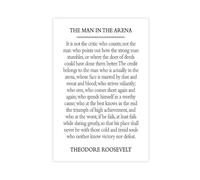 The Man in The Arena Quote 2 Canvas Poster Wall Art Decor Print Picture Paintings for Living Room Bedroom Decoration Unframe: 12x18inch(30x45cm)