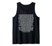 The Man in The Arena Theodore Roosevelt Quote Tank Top