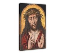 The Man of Sorrows - Crown of Thorns by Aelbrecht Bouts Canvas Art Poster And Wall Art Picture Print Modern Family Bedroom Decor Frame 12x18inch(30x45