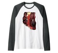 The Man of The Crowd by Edgar Allan Poe Raglan Baseball Tee