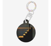 The Man on The Stairs Dog Tags Round Pet Tag,Acrylic Pet ID Tags Durable and Stylish,Perfect for Small to Large Pets