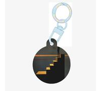 The Man on The Stairs Dog Tags Round Pet Tag,Acrylic Pet ID Tags Durable and Stylish,Perfect for Small to Large Pets
