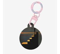 The Man on The Stairs Dog Tags Round Pet Tag,Acrylic Pet ID Tags Durable and Stylish,Perfect for Small to Large Pets