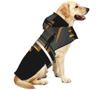 The Man On The Stairs Waterproof Dog Raincoat And Rain Jacket For Small Medium Large Dogs With Reflective Stripes And Adjustable Belly Strap