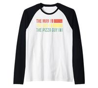 The Man The Dad The Pizza Guy Funny Father Identity Raglan Baseball Tee