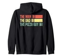The Man The Dad The Pizza Guy Funny Father Identity Zip Hoodie