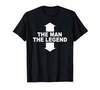 The Man The Legend/Funny Man Legend Arrows Men T-Shirt, Men, Black, Small