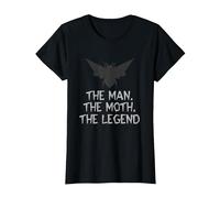 The Man The Moth The Legend Mothman Cryptid T-Shirt, Women, Black, Small