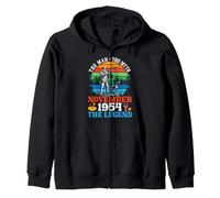The Man The Myth Born In November 1954 Legend 72 Years Old Zip Hoodie