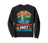 The Man The Myth Born In November 1957 Legend 69 Years Old Sweatshirt