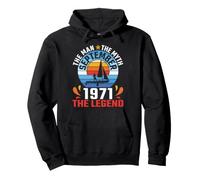 The Man The Myth Born In September 1971 Legend 55 Years Old Pullover Hoodie