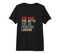 The Man The Myth Print 3D Funny 3D Printing Printer Filament Premium T-Shirt