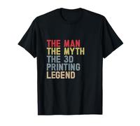 The Man The Myth Print 3D Funny 3D Printing Printer Filament T-Shirt