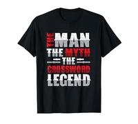 The Man The Myth The Crossword Legend Crossword Puzzle T-Shirt