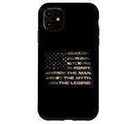 The Man The Myth The Legend Camo USA Flag Dad Gifts Case for iPhone 11