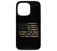 The Man The Myth The Legend Camo USA Flag Dad Gifts Case for iPhone 13 Pro