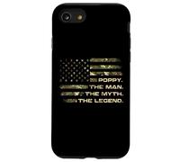 The Man The Myth The Legend Camo USA Flag Dad Gifts Case for iPhone SE (2020) / 7/8