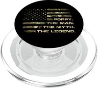 The Man The Myth The Legend Camo USA Flag Dad Gifts PopSockets PopGrip for MagSafe