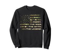 The Man The Myth The Legend Camo USA Flag Dad Gifts Sweatshirt