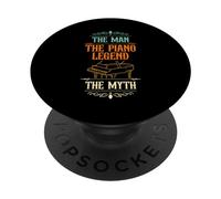 The Man The Myth The piano Legend PopSockets Adhesive PopGrip