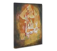 The Man Under The Pear Tree By Paul Klee Classic Painting Canvas Wall Art Print Ready to Hang, Framed Picture for Living Room Bedroom Home Office Décor, 24x16 Inch (60x40 cm)