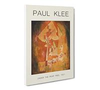 The Man Under The Pear Tree By Paul Klee Exhibition Museum Painting Canvas Wall Art Print Ready to Hang, Framed Picture for Living Room Bedroom Home Office Décor, 30x20 Inch (76x50 cm)