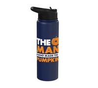 The Man who Make The Pumpkin - Father Dad Halloween Stainless Steel Insulated Water Bottle