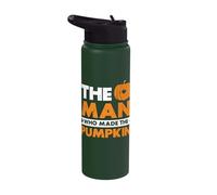 The Man who Make The Pumpkin - Father Dad Halloween Stainless Steel Insulated Water Bottle