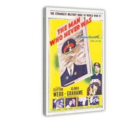 The Man Who Never Was (1956) Canvas Poster Wall Art Decor Print Picture Paintings for Living Room Bedroom Decoration 16x24inch(40x60cm) Frame-style-41