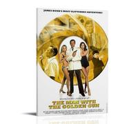 The Man with The Golden Gun Poster Canvas Oil Painting Canvas Art Poster Home Hanging Painting Bar Art Interior Wall Decoration PosterFrame-style24x36inch(60x90cm)