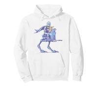 The Mandalorian And Grogu Mando & The Child On AT-RT Walker Pullover Hoodie