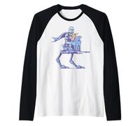 The Mandalorian and Grogu Mando & The Child On AT-RT Walker Raglan Baseball Tee