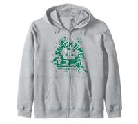 The Mandalorian And Grogu Snack Time Always Hungry Stenciled Zip Hoodie
